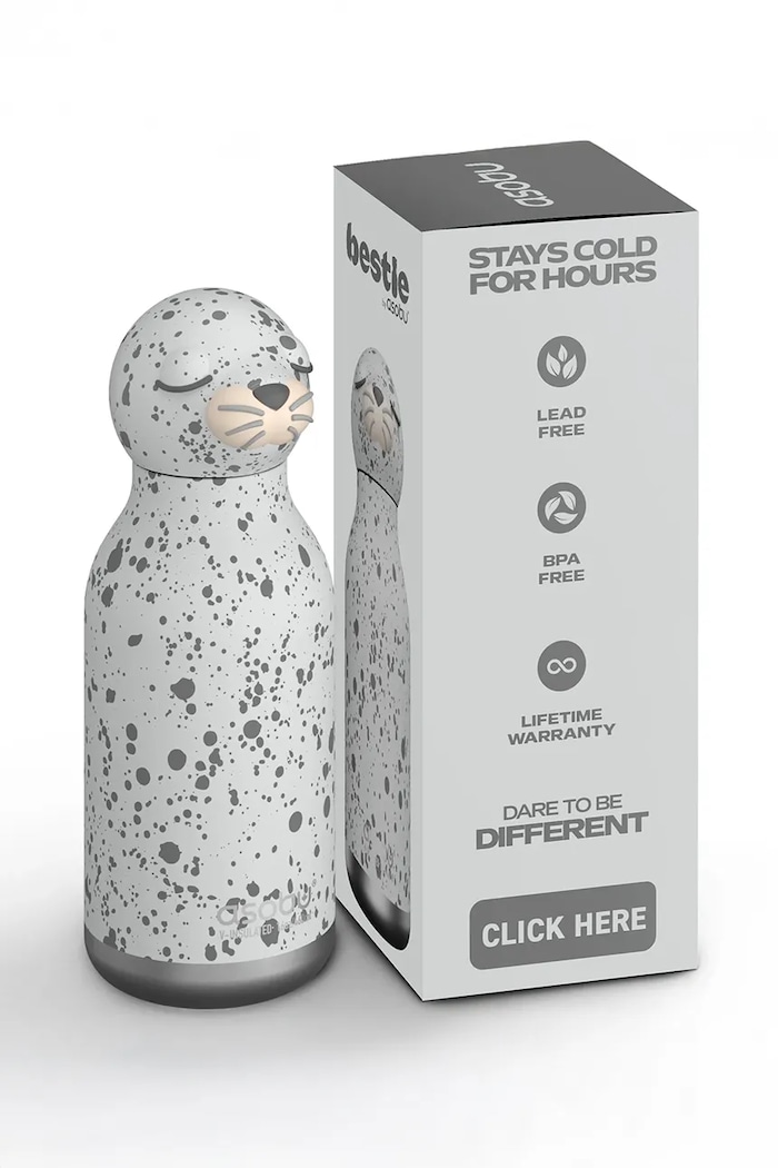 Asobu butelka termiczna ze stali nierdzewnej 460 ml SBV44SL szary AA00