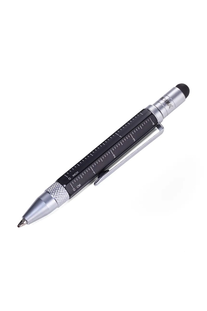 Troika stilou multifuncțional din metal 8 cm negru TRPIP25.BK