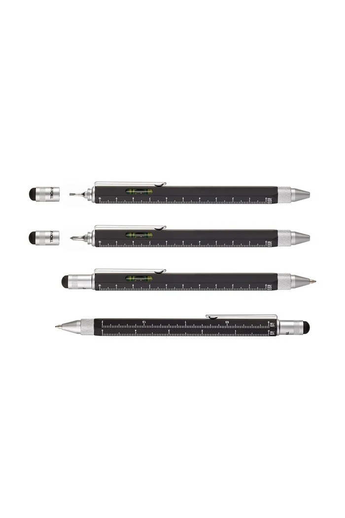 Troika stilou multifuncțional din alamă 15 cm TRPIP20.BK negru AA00