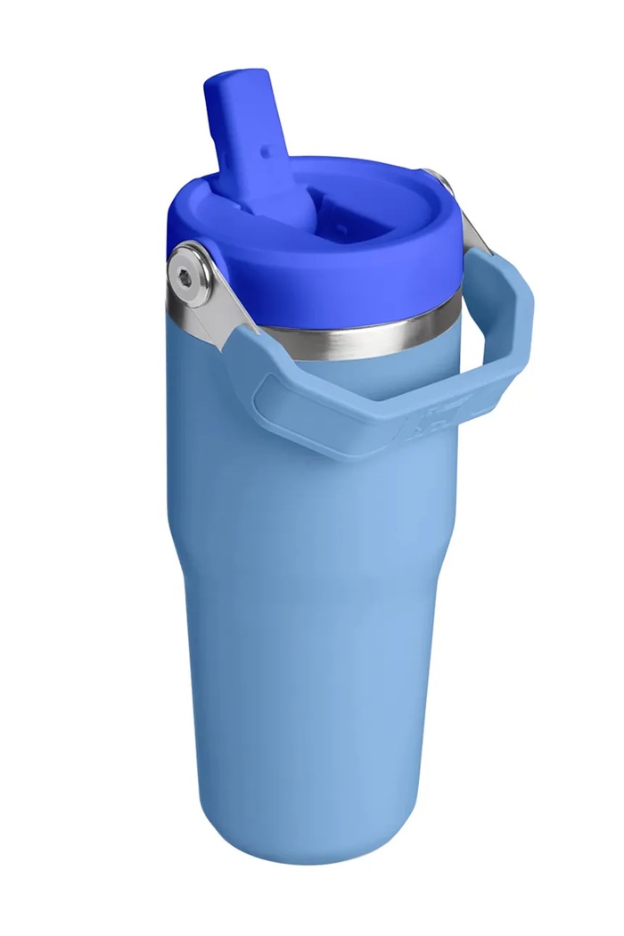 Stanley termohrnček z nehrdzavejúcej ocele Kubek IceFlow™ Flip Straw 0.41L 10.12045.0123 modrá AA00