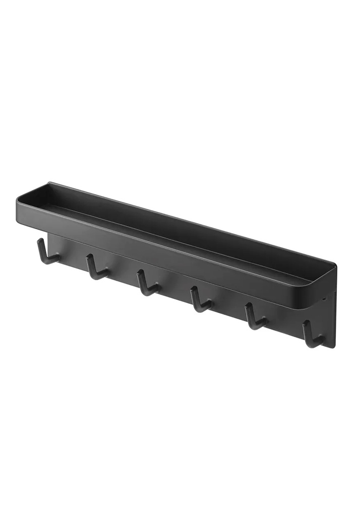 Закачалка за стена с рафт Yamazaki Smart черен 2755