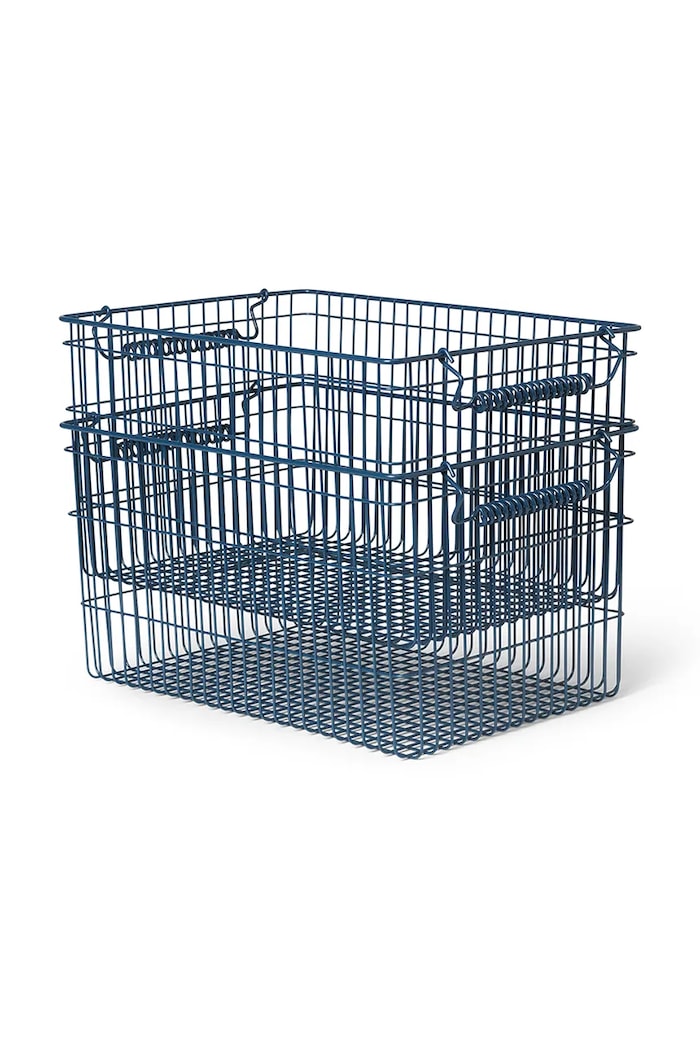 ferm LIVING coș de depozitare Cala 2-pack bleumarin 1104269879