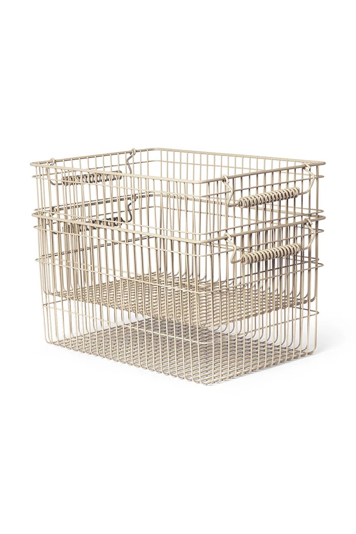 ferm LIVING cestino portaoggetti Cala pacco da 2 beige 1104269878