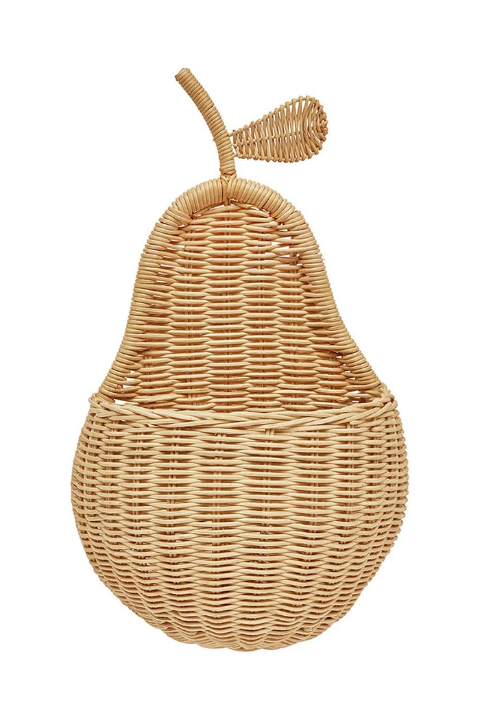 OYOY Wall Basket Pear bež M107274
