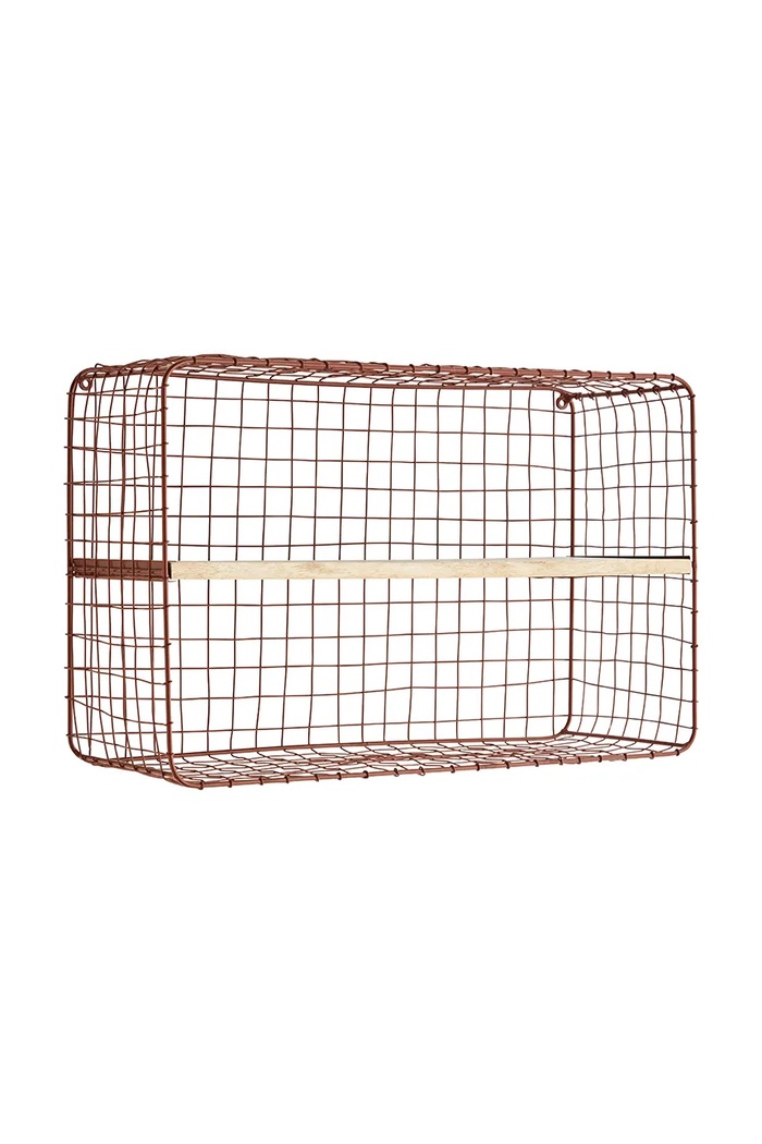 Madam Stoltz półka ścienna 3-pack 35870CPR czerwony