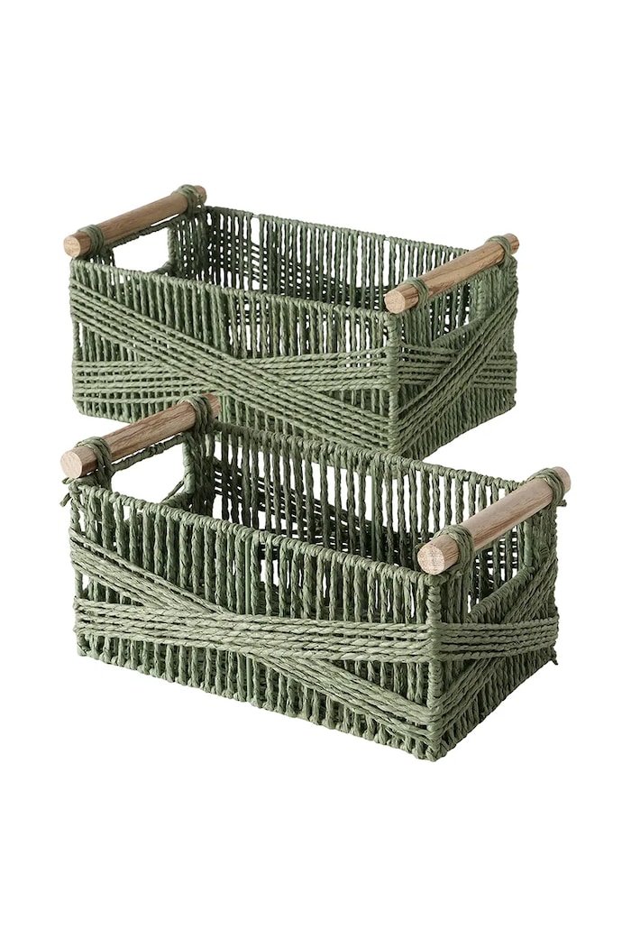 Σετ από καλάθια αποθήκευσης Boltze 2-pack πράσινο 2054075