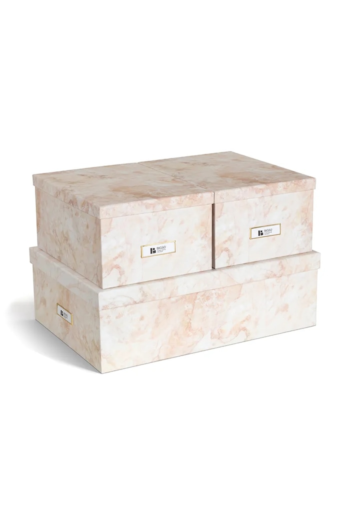 Bigso Box of Sweden zestaw pudełek do przechowywania 3-pack beżowy 811389462.99