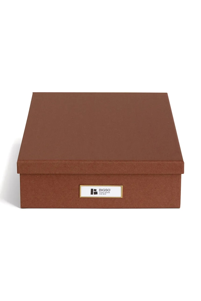 Salon i sypialnia Bigso Box of Sweden pudełko do przechowywania A4 9451R1262.99 brązowy