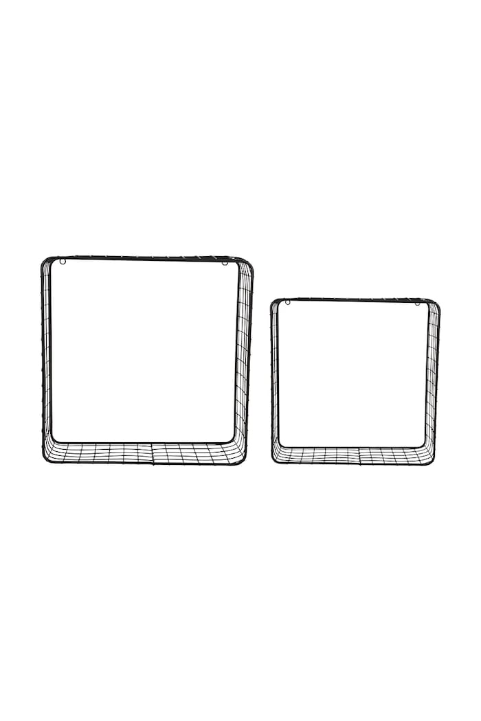 Present Time raft suspendat Reja 2-pack negru PT4258BK