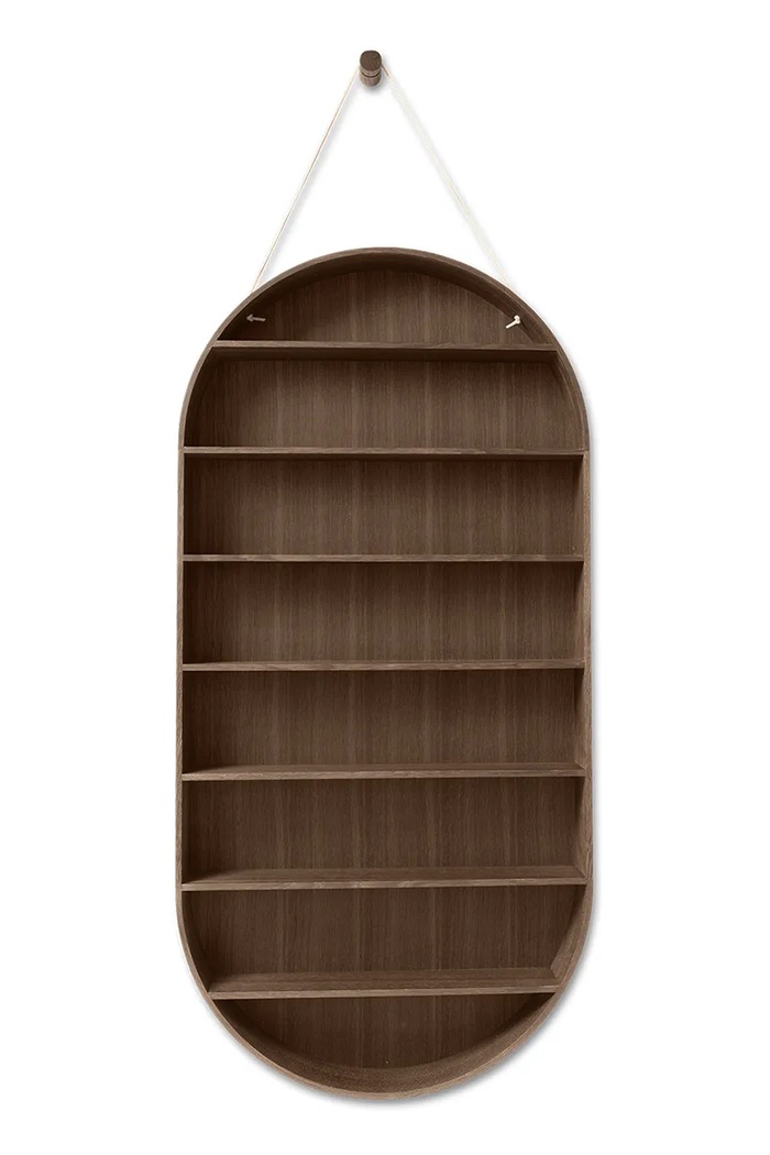 Ράφι τοίχου ferm LIVING Oval Dorm καφέ 1104270279