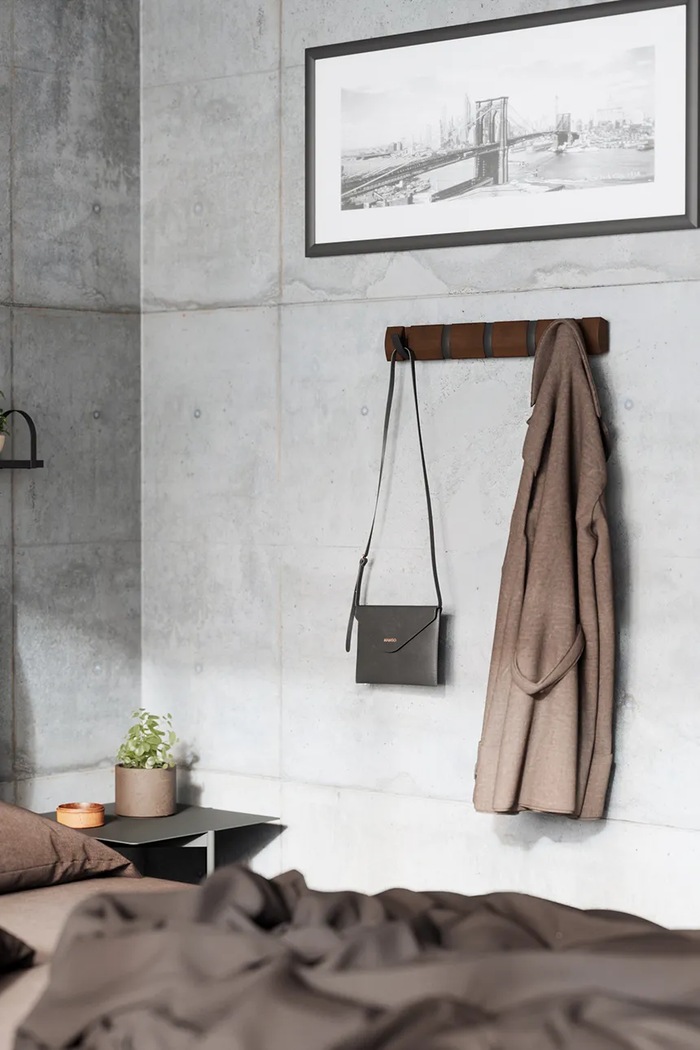Nástěnný věšák Umbra 318850.048 hnědá
