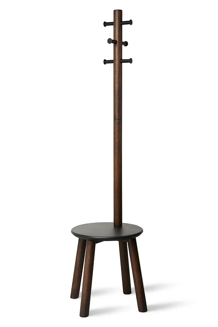 Obešalnik za vrhnja oblačila Umbra Pillar Stool and Coat Rack rjava 1014257.048
