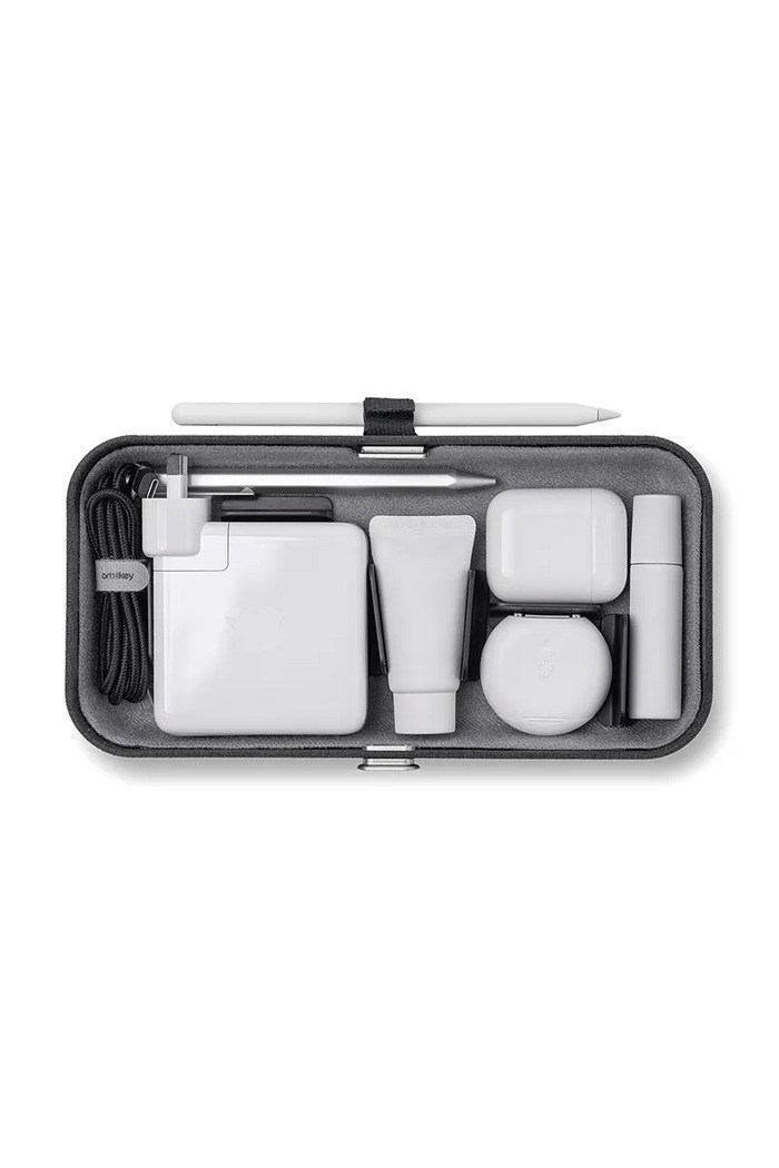 Obývacia izba a spálňa Prenosný kancelársky organizér s funkciou bezdrôtového nabíjania Orbitkey Nest v2 24 x 12 x 5 cm WNS2.BLK.104 čierna