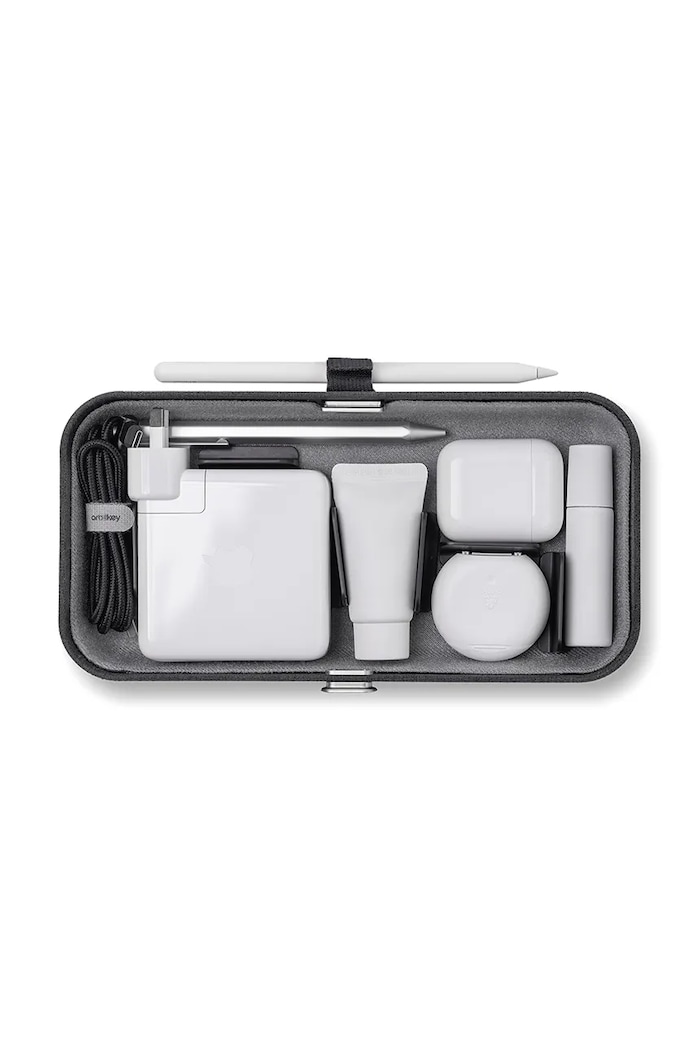 Obývacia izba a spálňa Prenosný kancelársky organizér s funkciou bezdrôtového nabíjania Orbitkey Nest v2 24 x 12 x 5 cm WNS2.BLK.104 čierna