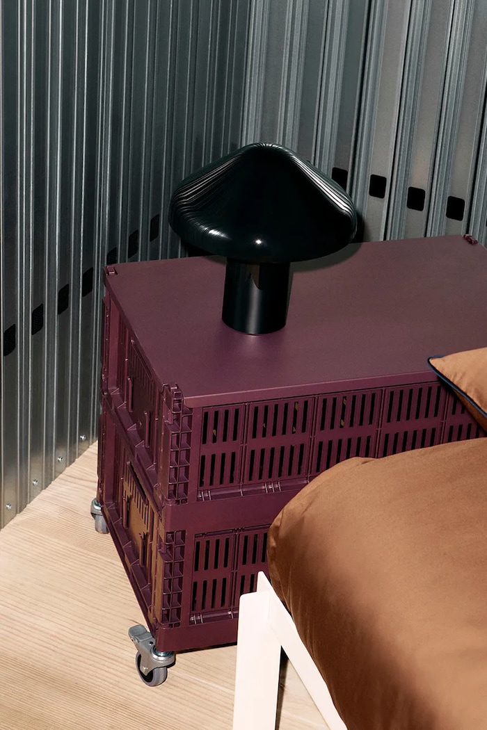 Living și dormitor HAY cutie de depozitare Colour Crate L / 18,5 x 34,5 x 53 cm AB634A603AG31 burgundia