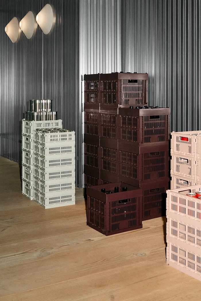 HAY cutie de depozitare Colour Crate L / 18,5 x 34,5 x 53 cm burgundia AB634A603AG31
