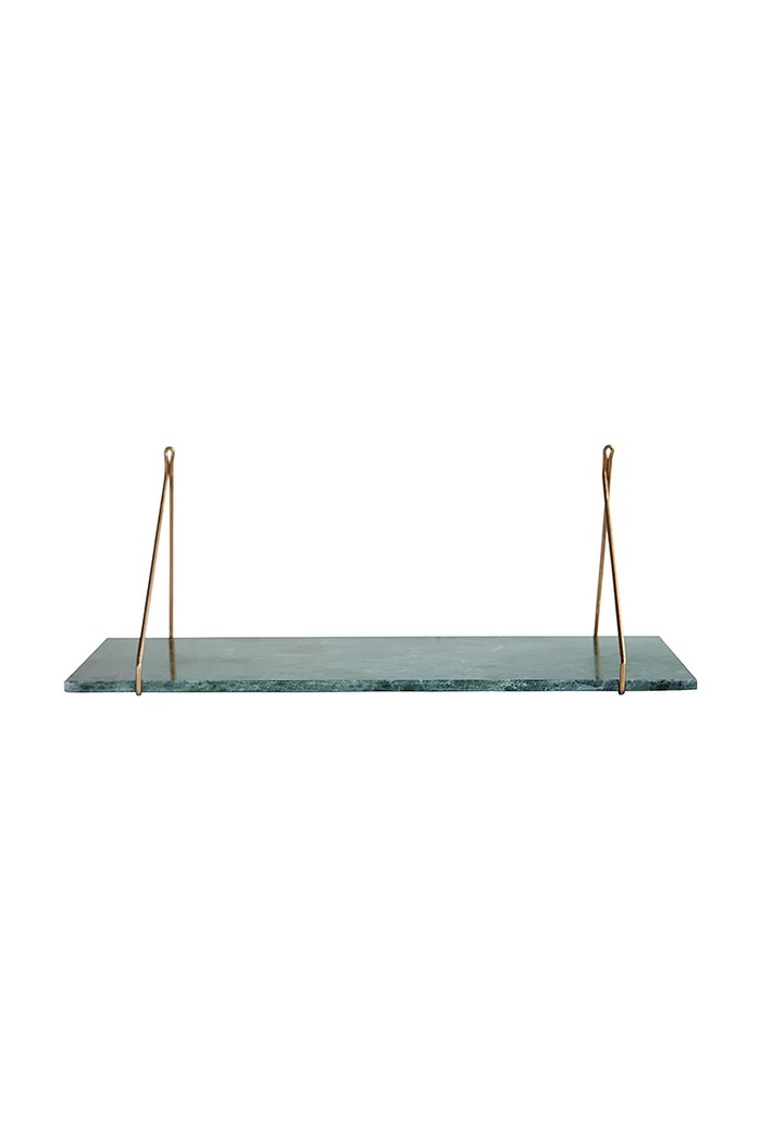 Závesná polica House Doctor HDMarble 24 x 70 cm tyrkysová 209780902