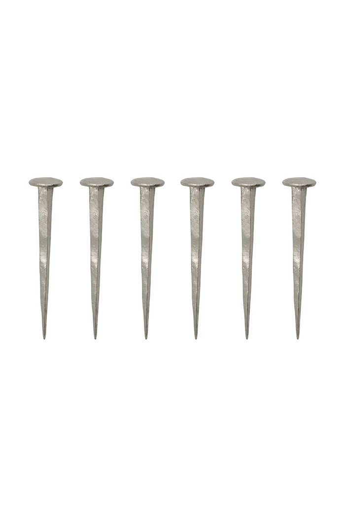 Sada nástenných vešiakov House Doctor HDWall 8 cm 6-pak sivá 900000604