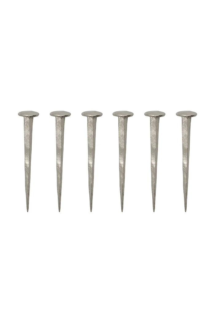 Sada nástenných vešiakov House Doctor HDWall 8 cm 6-pak sivá 900000604