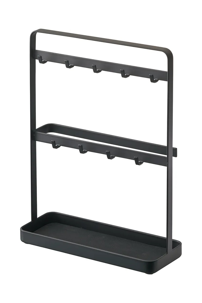 Organizér na kľúče Yamazaki Smart 20 x 7,5 x 27 cm čierna 2778