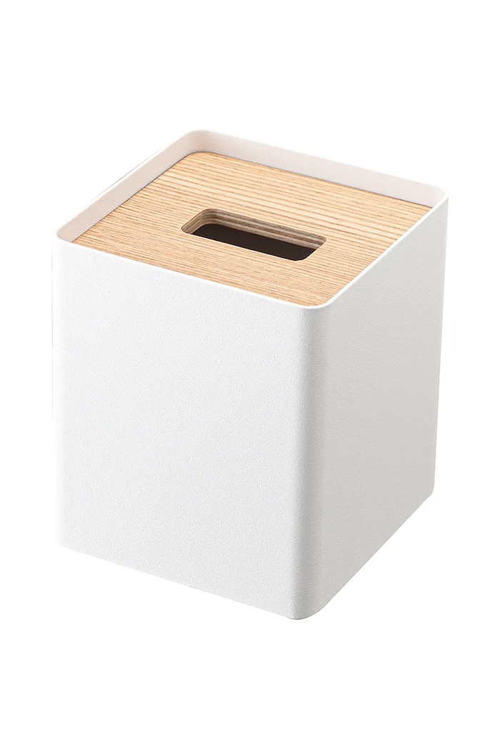 Nádoba na hygienické vreckovky Yamazaki Rin 13 x 15,5 cm 5180. biela AA00