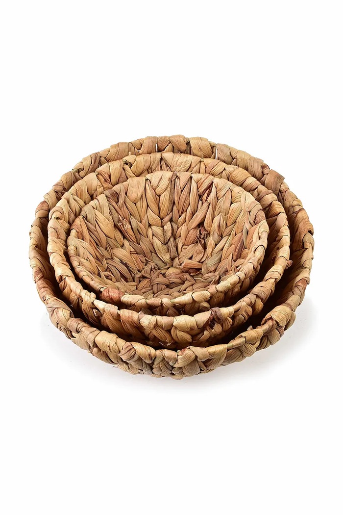 Dnevna soba in spalnica Komplet košar za shranjevanje Affek Design Amparo 28 x 14 x 14 / 24 x 12 x 12 / 20 x 10 x 10 cm. 3-pack HIWB5943 bež