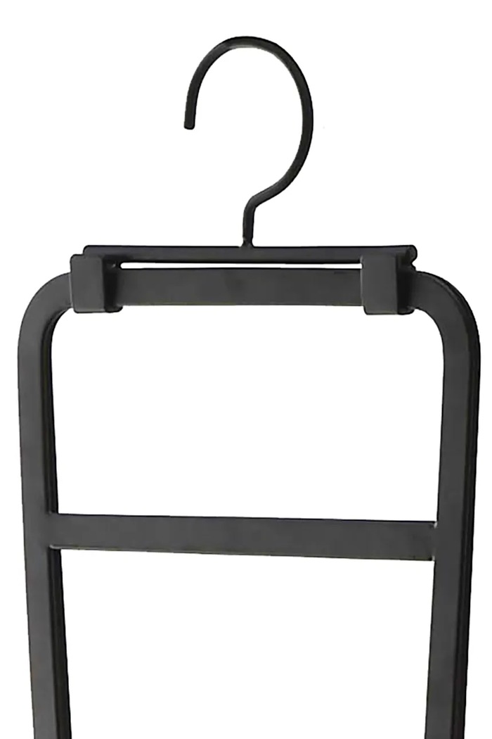 Dnevna soba in spalnica Organizator za torbice Yamazaki Chain 19 x18 x 113-137 cm 6509 črna