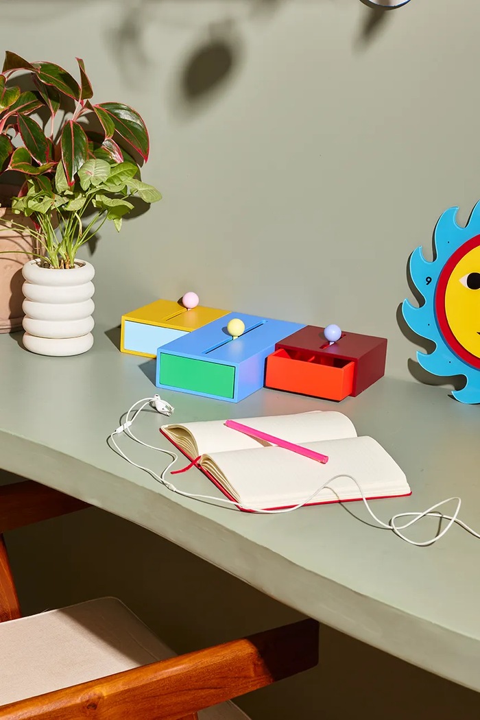 Areaware Cutie de depozitare Cache Box 12 x 24 x 8 cm KYCBLBG