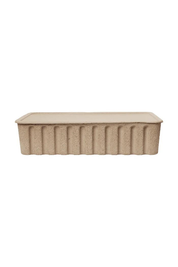 Škatla za shranjevanje ferm LIVING 42 x 15 cm bež 1104272368