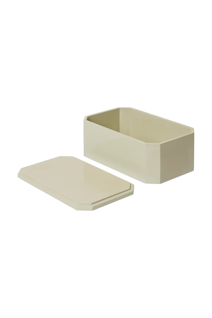 Living și dormitor ferm LIVING recipient cu capac Nova 25 x 15 cm 1104271953 bej