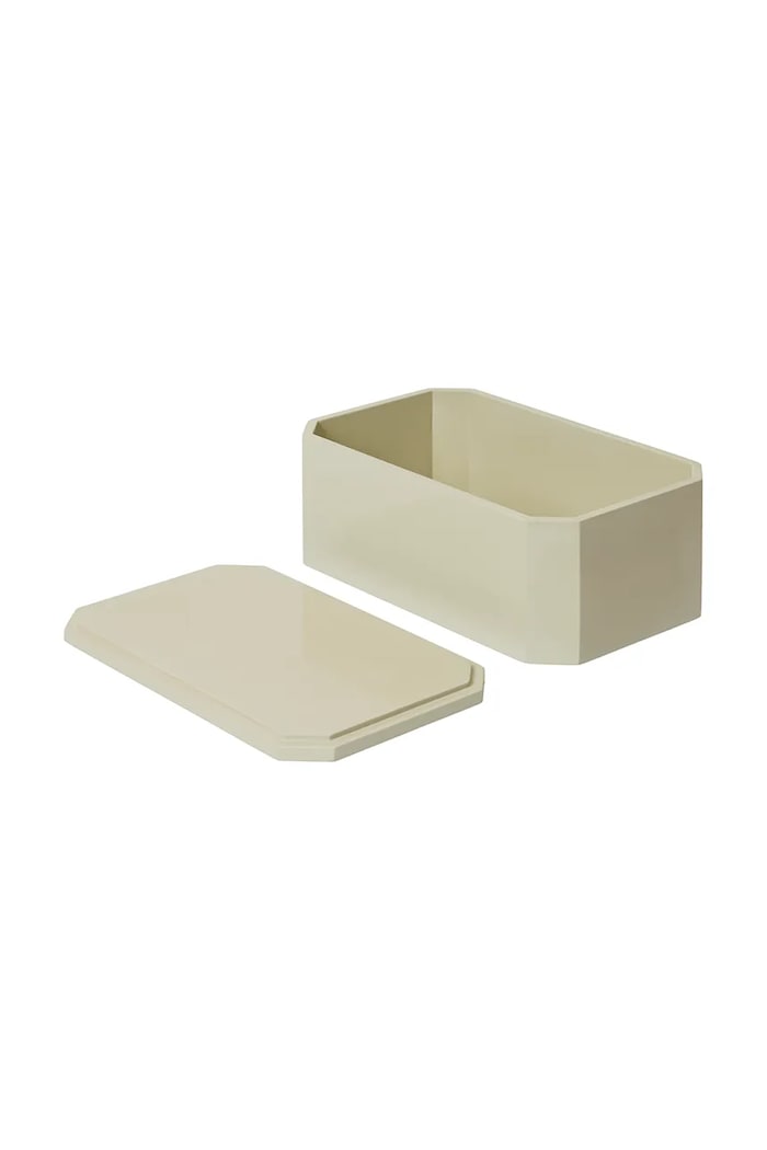 Living și dormitor ferm LIVING recipient cu capac Nova 25 x 15 cm 1104271953 bej