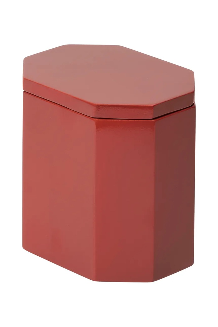 ferm LIVING recipient cu capac Nova 10 x 7,5 cm 1104271948 rosu AA00