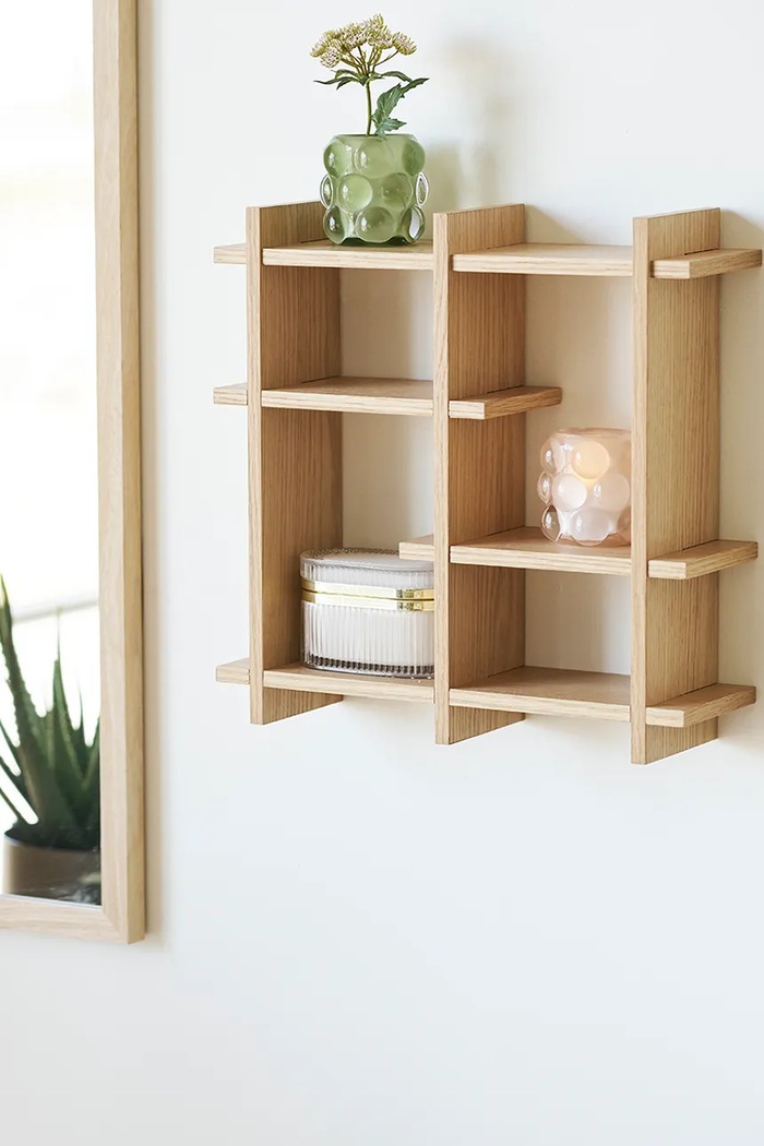 House Nordic raft de perete Olsberg 40 x 12 x 40 cm bej 4292061