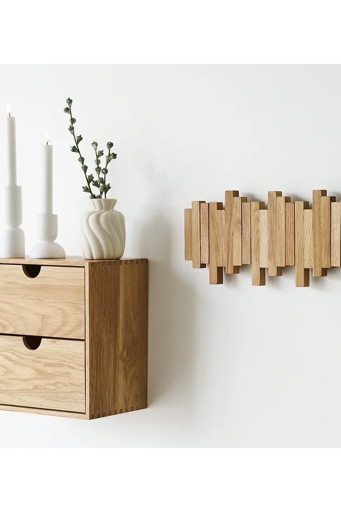 House Nordic cuier de perete Caltra 3 x 40 x 18 cm 4494055