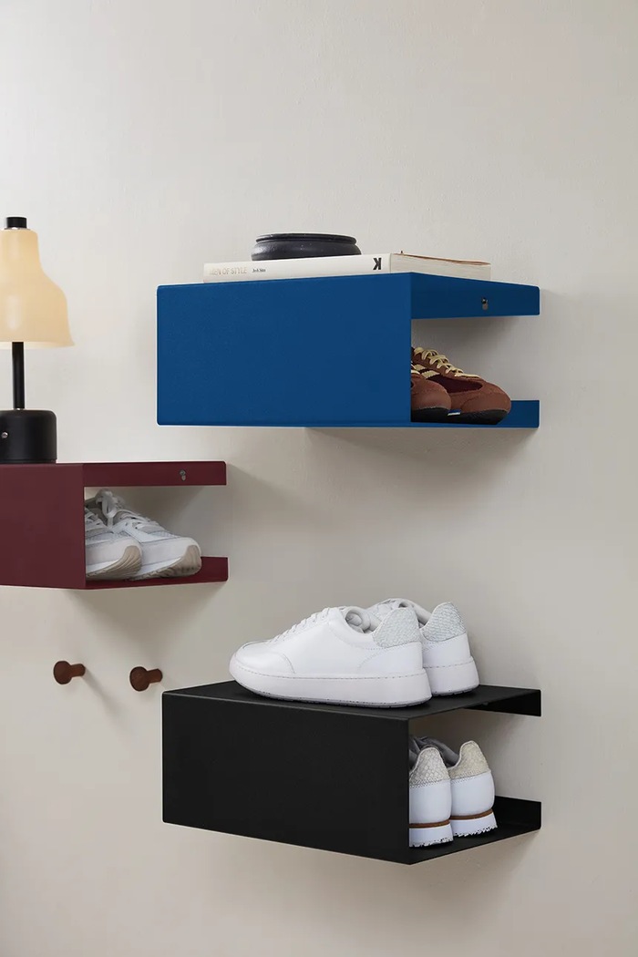 Nástenná polica ReCollector BoxShelf 35 x 25 x 15 cm 100115.RW03 čierna