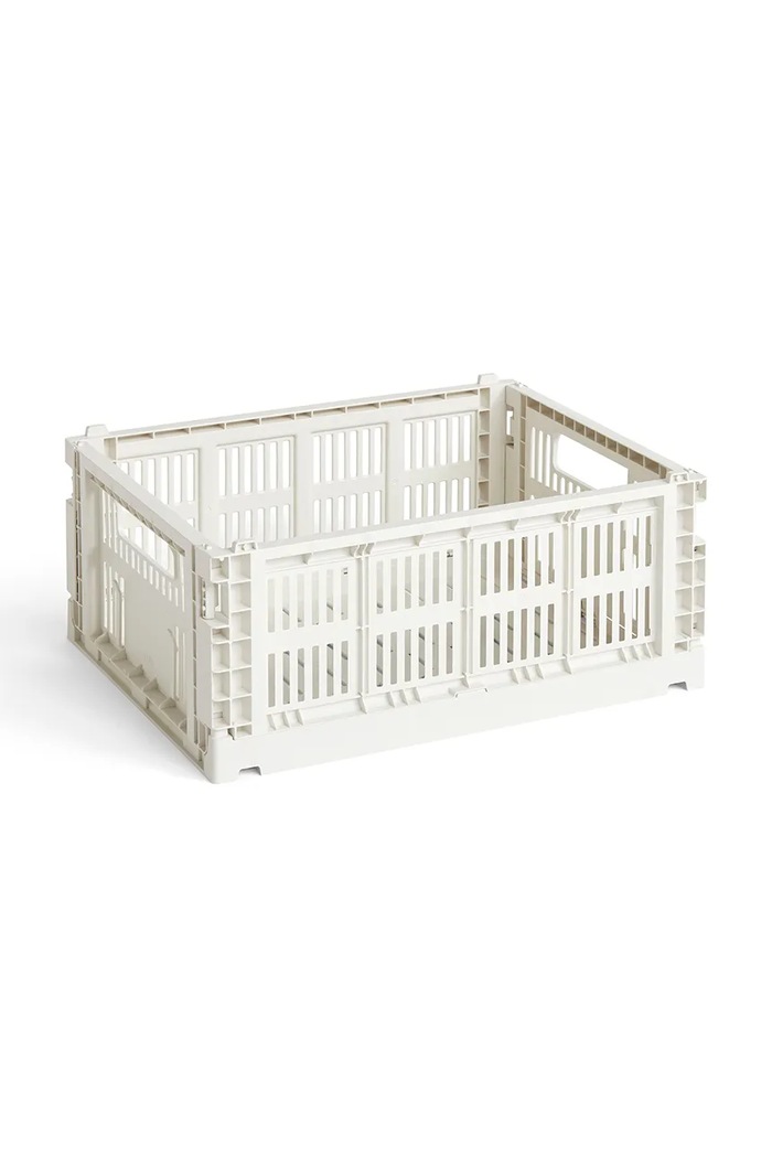 Kutija za pohranu HAY Colour Crate M / 14 x 26,5 x 34,5 cm bijela AB634.A602.AB90