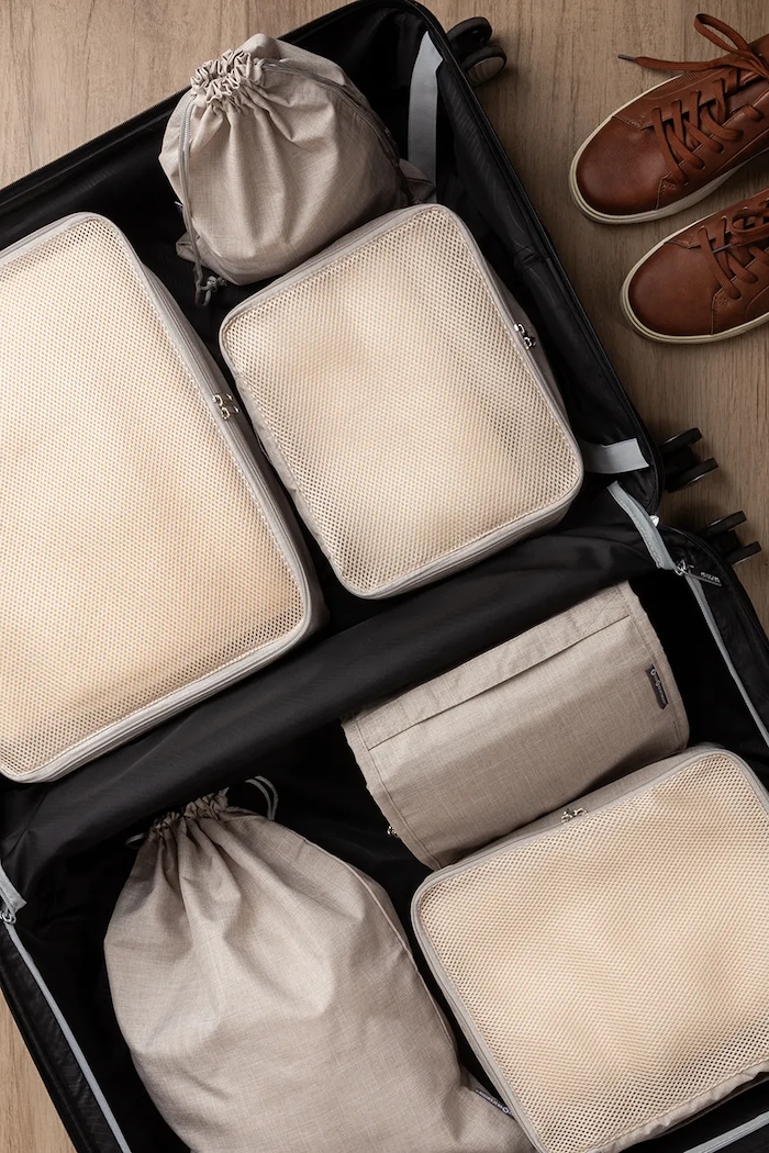 Bigso Box of Sweden un set de organizatoare de călătorie Travel Collection 6-pack bej 992PS0224A6.99