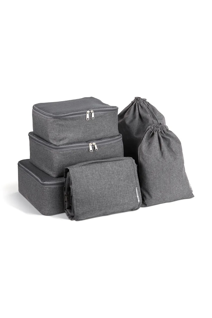 Bigso Box of Sweden zestaw organizerów podróżnych Travel Collection 6-pack szary 992PS0124A6.99