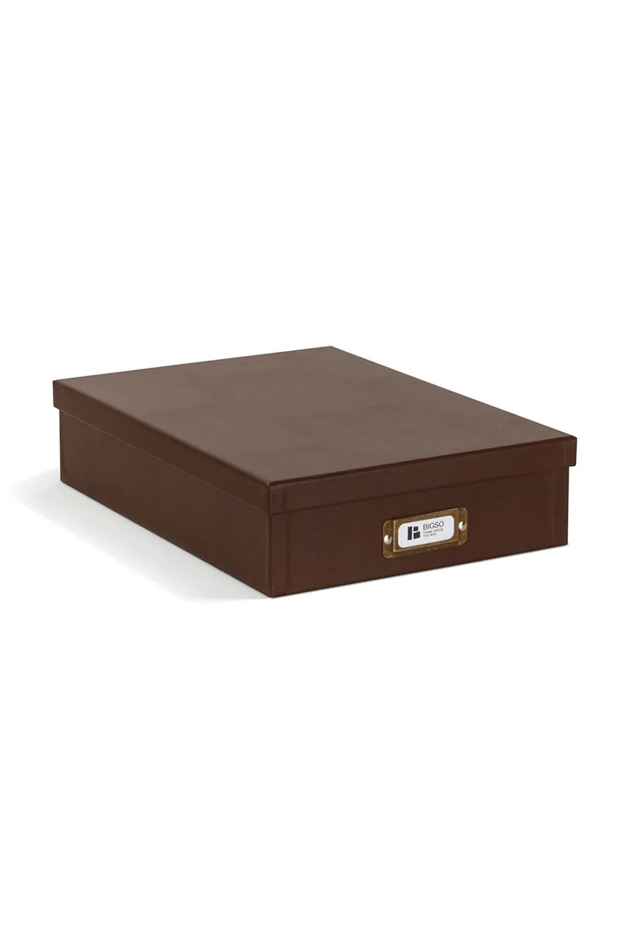 Bigso Box of Sweden cutie de depozitare Oskar A4 26 x 35 x 8,5 cm maro 9451R3072.99