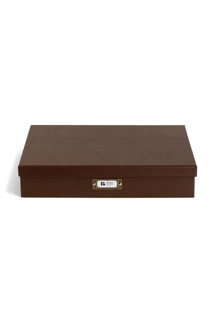 Bigso Box of Sweden cutie de depozitare Sverker A3 43,5 x 31 x 8,5 cm maro 9341R3072.99