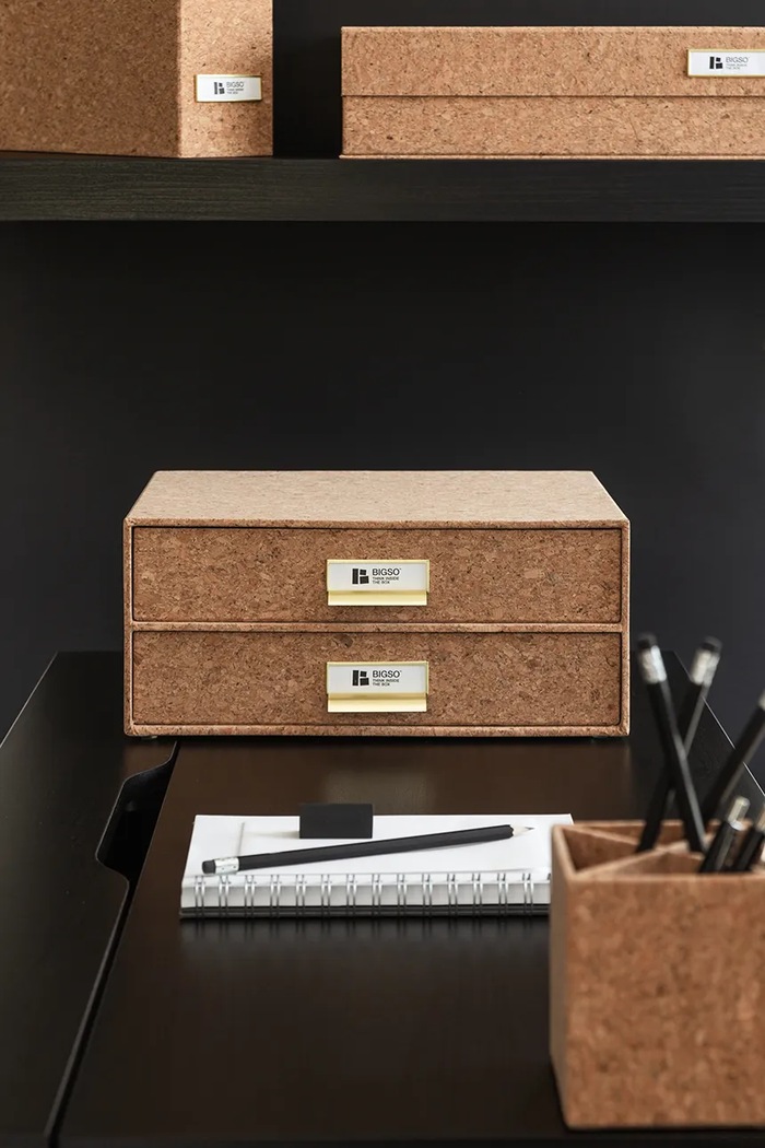 Bigso Box of Sweden organizer na biurko Birger 33 x 25,5 x 14,5 cm brązowy 9431N4065.99