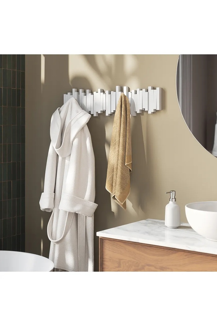 Stenski obešalnik Umbra 72 x 18 cm bela 1023536.660