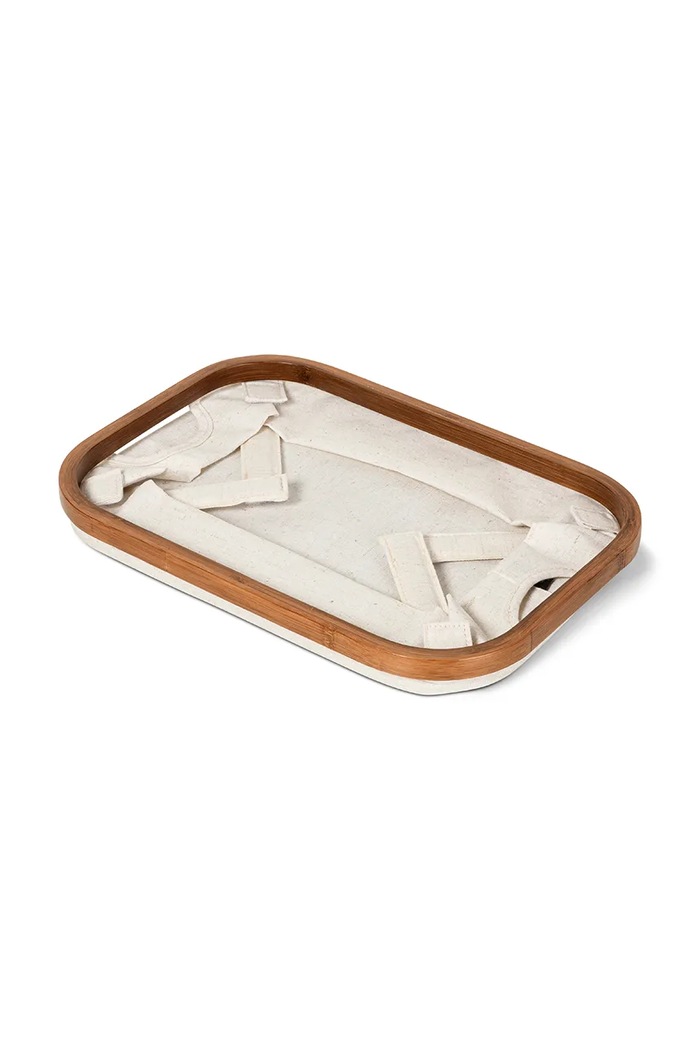 Nappali és hálószoba Bigso Box of Sweden kosár tároláshoz len hozzáadásával 38 x 26 x 16 cm 6984S0601.99 bézs