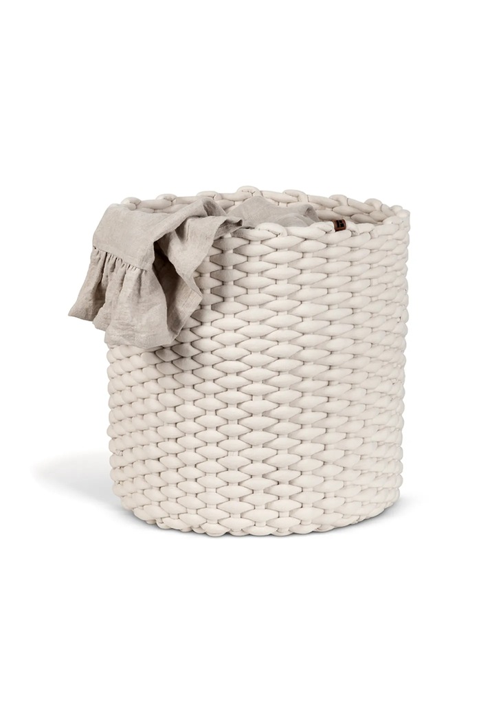 Bigso Box of Sweden kôš na skladovanie z textilného materiálu 40 x 40 cm 6992S0901.99 biela AA00
