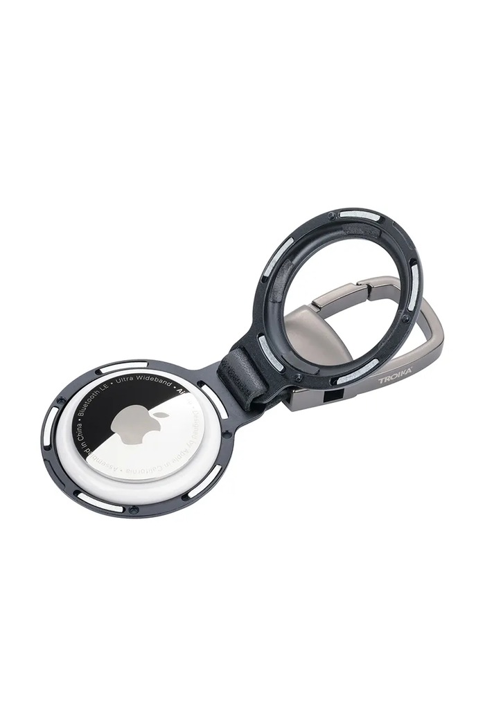 Troika obesek za ključe iz polirane kovine 8,5 x 3,7 x 1 cm TRKR25.05.BK črna AA00