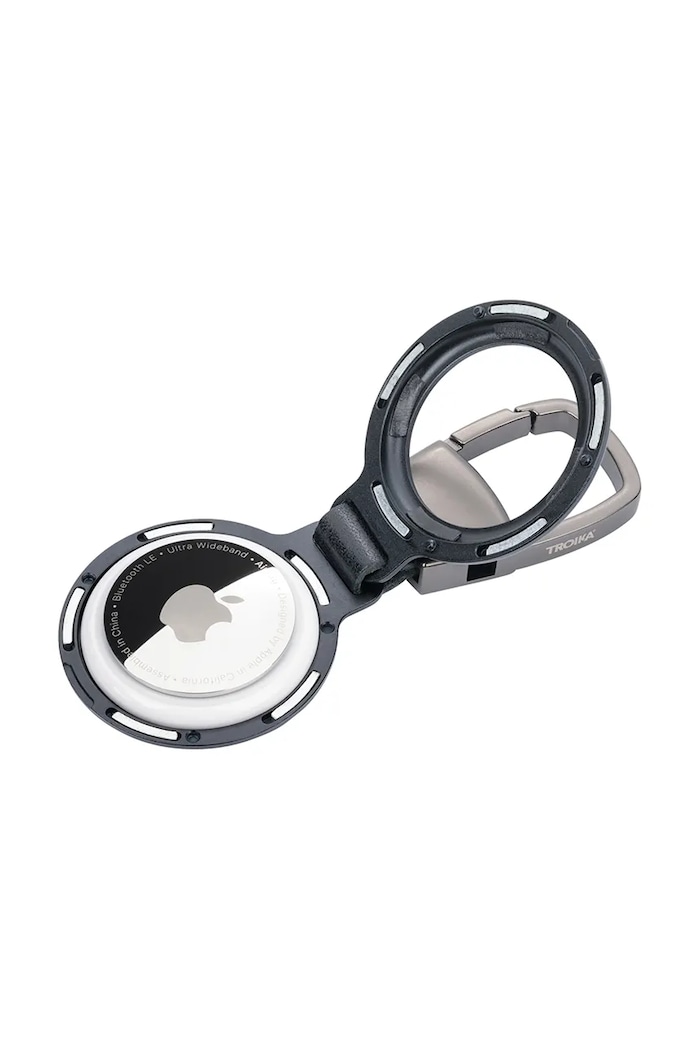 Troika obesek za ključe iz polirane kovine 8,5 x 3,7 x 1 cm TRKR25.05.BK črna AA00