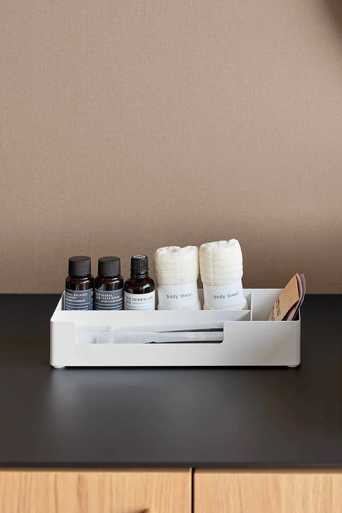 Yamazaki organizator din oțel 28,5 x 12 x 5,2 cm 10338 alb AA00