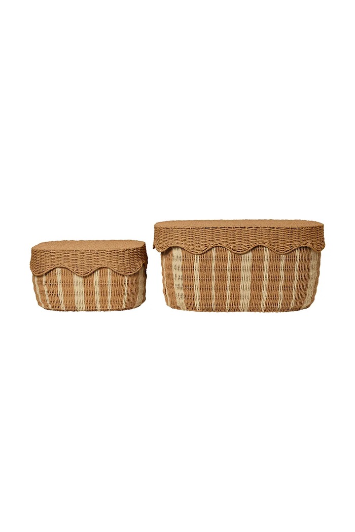 Ferm Living sada košíkov na skladovanie z papiera 36 x 70 x 48 cm 1104272822 hnedá AA00
