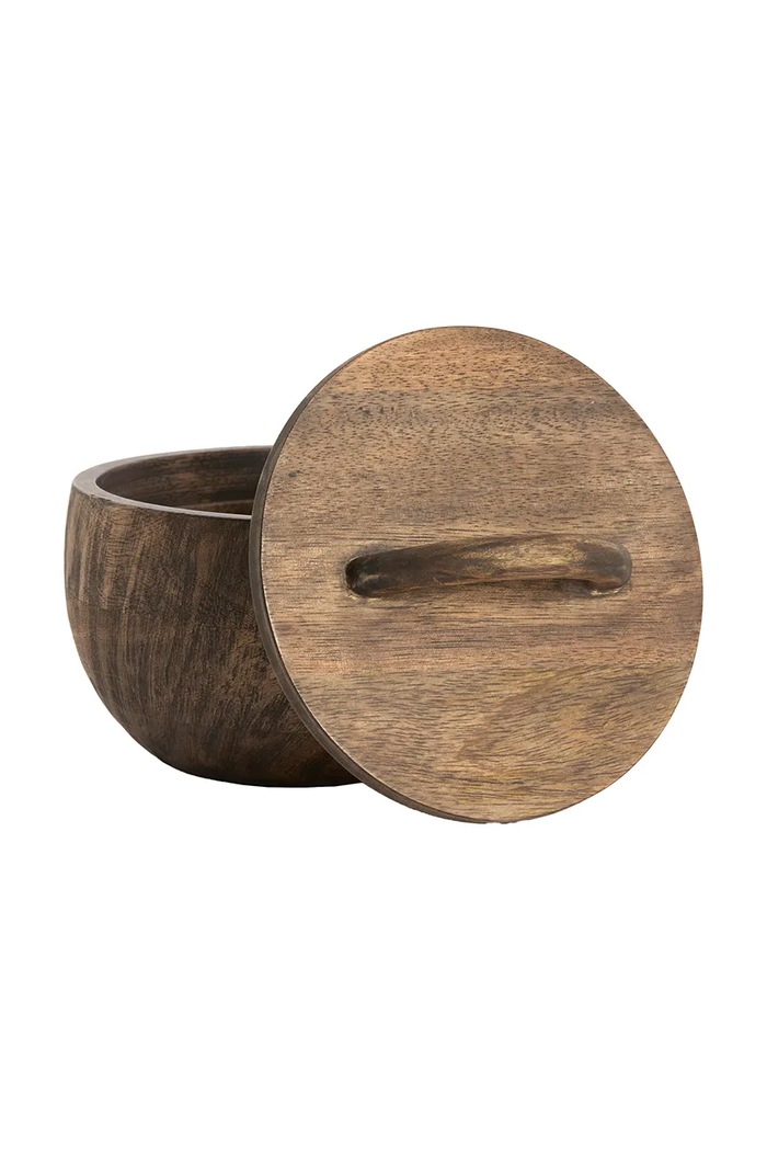 Light & Living Cutie pentru depozitare din lemn 20 x 14,5 cm 5789983 maro AA00