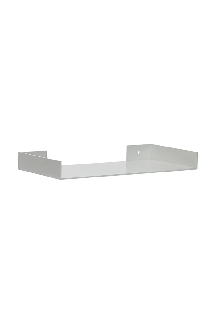 Hübsch raft de perete din metal 30 x 15 x 3 cm gri 992109